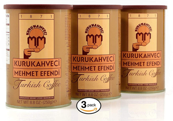 Kurukahveci Mehmet Efendi Turkish Coffee - 3 PACK (3 X 250gr) | Coffec ...
