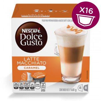 Nescafe Dolce Gusto Caramel Latte Macchiato - 1 Packs (16 Capsules, 16 Cups)