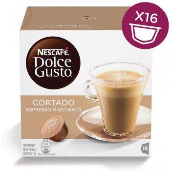 Nescafe Dolce Gusto Espresso Macchiato (Cortado) - 1 Packs (16 Capsules, 16 Cups)