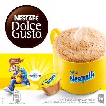  Nestlé Nescafe Dolce Gusto - Cápsulas de café y té, sabor  Nesquik, cantidad a elegir (1 paquete (16 cápsulas)) : Todo lo demás